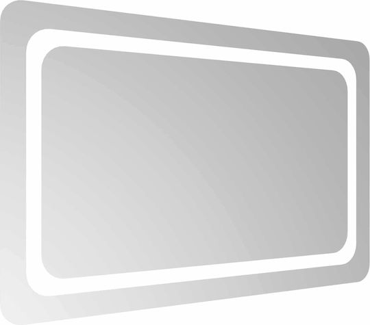 vidaXL vidaXL Bathroom Mirror Led 80x50cm Transparent