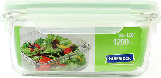 Pal Lunch Box Glass Μπλε Suitable for for Lid for Microwave Oven 1200ml 1pcs