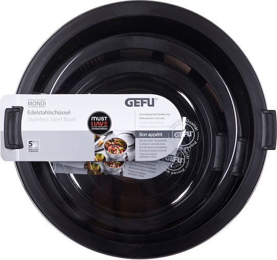 Gefu Mondi Σετ Δοχεία Φαγητού Inox Ασημί 3τμχ