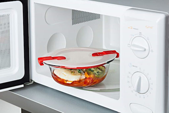 Pyrex Cook & Heat Set Glas Mittagsboxen Rot 21x18cm 5 Stück