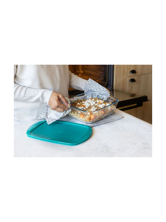 Pyrex Δοχείο Φαγητού Γυάλινο Πράσινο 2.7lt