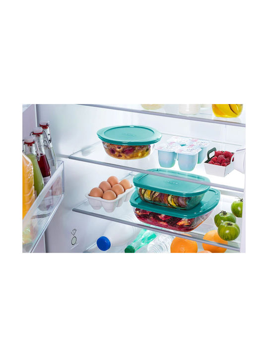Pyrex Δοχείο Φαγητού Γυάλινο Πράσινο 2.7lt
