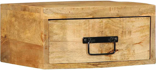 Noptieră Din Lemn Masiv Maro 40x30x19cm