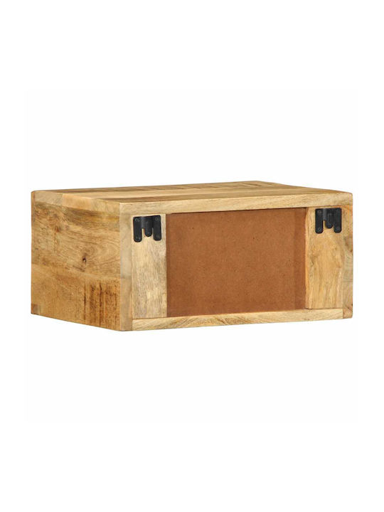 Bedside Tables Made of Solid Brown Wood 2 Pieces 40x30x19cm
