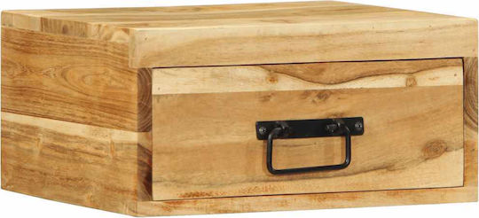Bedside Tables Made of Solid Wood Beige 2 Pieces 40x30x19cm