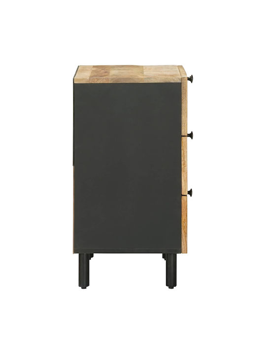 Wooden Beige Bedside Table 50x33x62cm