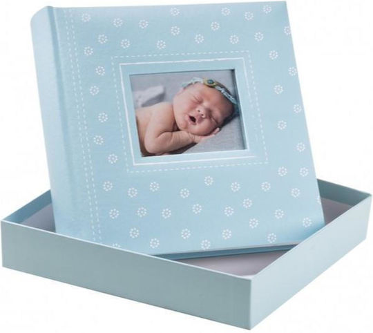 The Paper Box Children's Album 30 Pages Light Blue with Rice Paper 24x24cm