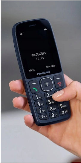 Panasonic KX-TF400 Dual SIM Мобилен Телефон с Бутони Син