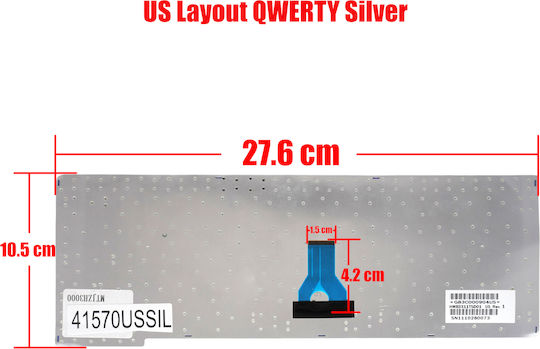 Laptop Keyboard Toshiba Portege R500 R501 R502 R600 A600 A602 A605 P000524320 Hmb3311tsd01 P000492330 G83c000903us G83c000904en G83c000904us US Silver Code 41570ussil