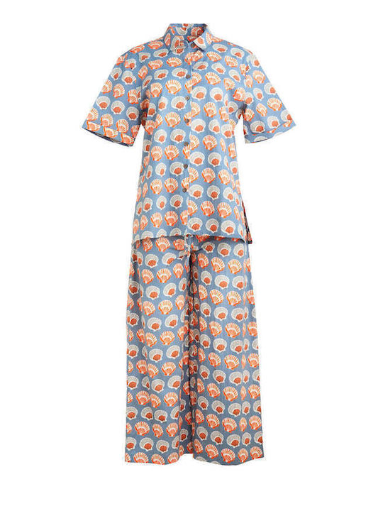 Women's Juliana Co-ord Set Set with Trousers in Relaxed Fit