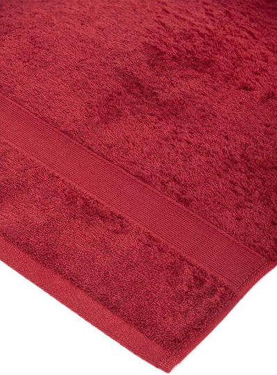 Biokarpet Naf Naf Bonjour Badetücher Tiefrot 50x100