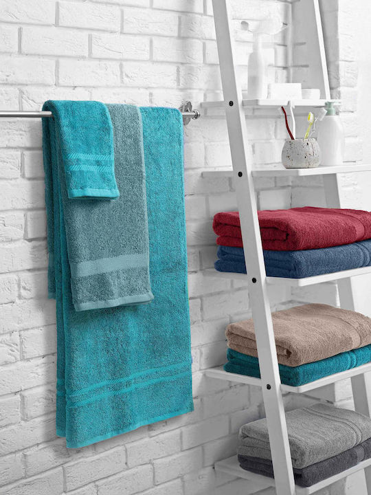 Madi Bath Towel Avela 80x150cm Caribbean Blue