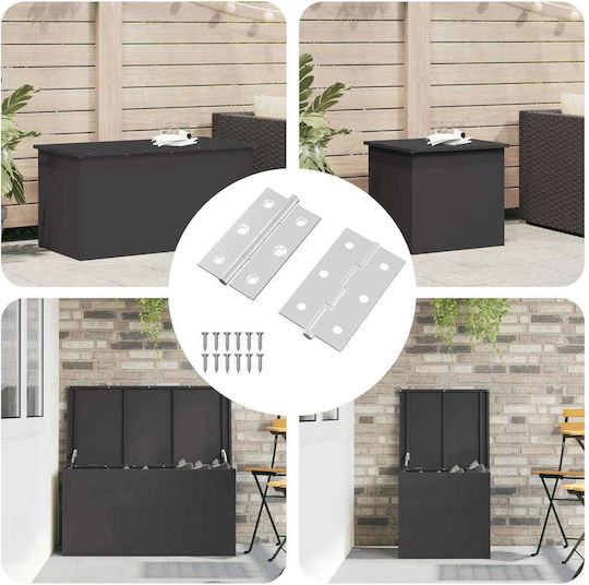 Vidaxl Άξονας Μονόχρωμο 2 Pcs Ασημί 58 X 35 X 1 Mm Ατσάλι