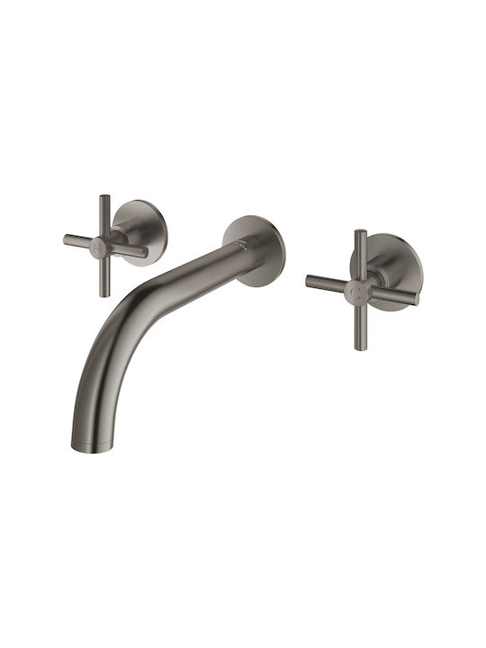 Grohe Atrio Eingebaute Wasserhähne Mischpult für Waschbecken Grau