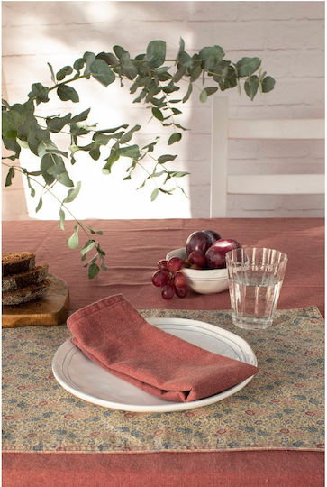 Laura Ashley Wild Clematis Placemats Tesatura Roșu 48x35cm 1buc