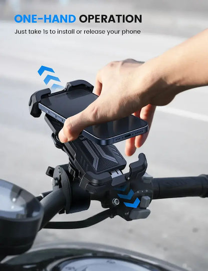 Lamicall Bscp01 Anti-Vibration Mobile Phone Holder Handlebar Motorcycle Bicycle Black