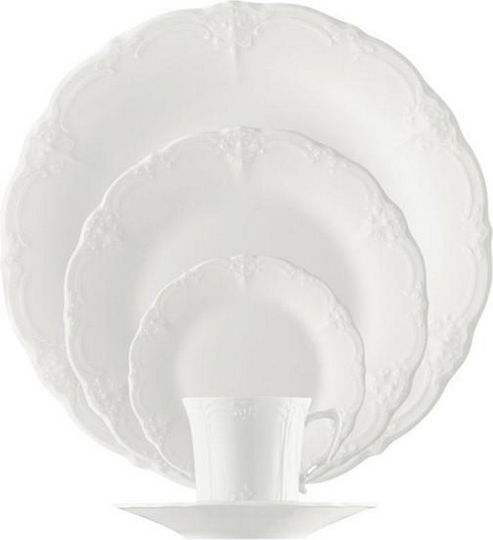Cryspo Trio Kaiser White Porcelain Dinnerware Set 20pcs Cryspo Trio Kaiser White Porcelain Dinnerware Set 20pcs