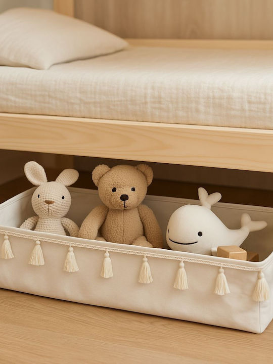 Jabadabado Children's Storage Basket made of Fabric White 70x66x16cm 1pcs