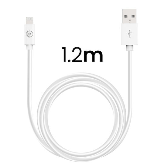 BigBen Connected Φορτιστής με Θύρα USB-A και Καλώδιο Lightning 12W Λευκός