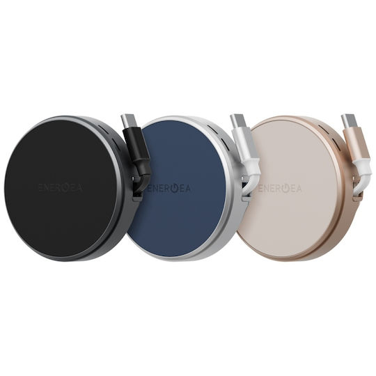 Energea Φορτιστής Magsafe και Καλώδιο USB-C 15W Gunmetal (Magduo Arc)