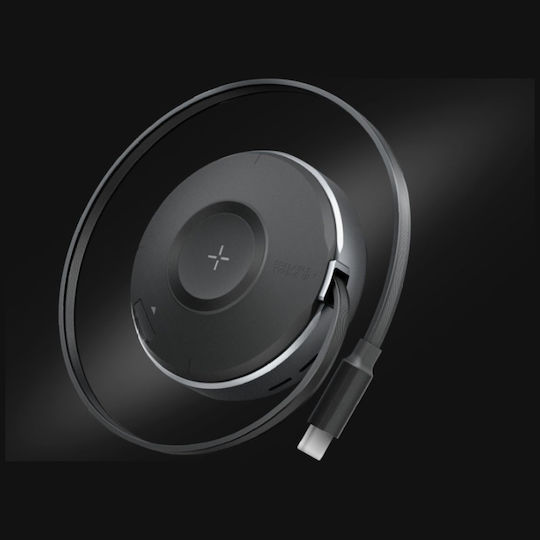 Energea Φορτιστής Magsafe και Καλώδιο USB-C 15W Gunmetal (Magduo Arc)
