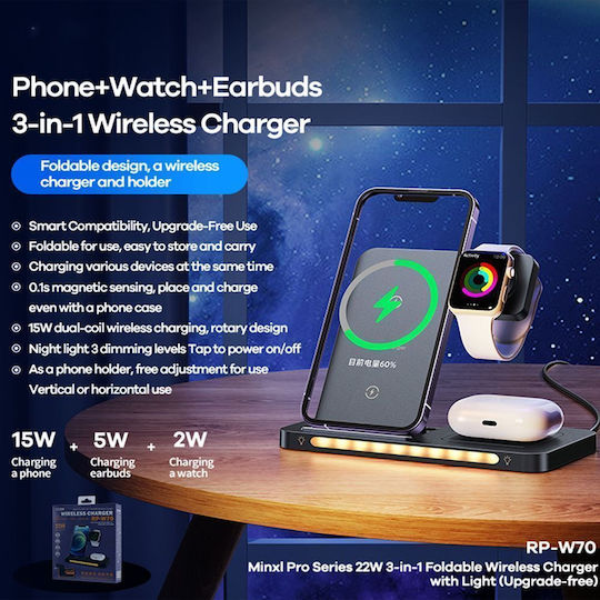 Remax Wireless Charger (Qi Pad) Blacks (RP-W70)