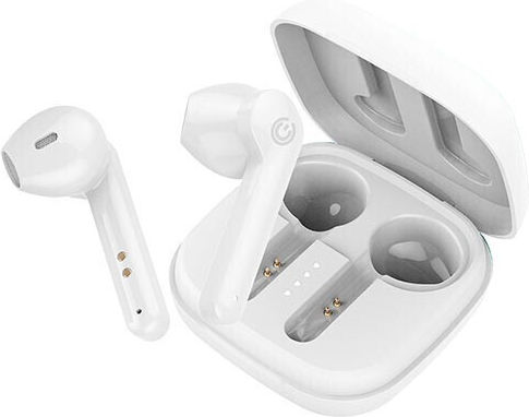 Sonic Gear TWS1 Earbud Bluetooth хендсфри Слушалки с Кутийка за Зареждане Бял