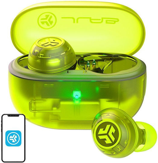 Jlab Go Pop ANC In-Ear Bluetooth-Freisprecheinrichtung Kopfhörer mit Ladeetui Gelb