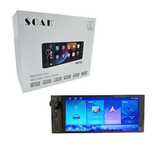 Auto-Audiosystem 2 DIN (Bluetooth/USB/Eingebautes Wi-Fi / GPS / Apple CarPlay / Android Auto) mit 9 Zoll Touchscreen