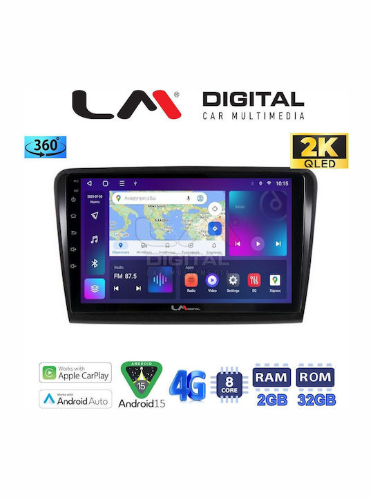 LM Digital Car Audio System for Skoda Superb 2008>2015 Bluetooth USB Wi-Fi GPS Apple CarPlay Android Auto