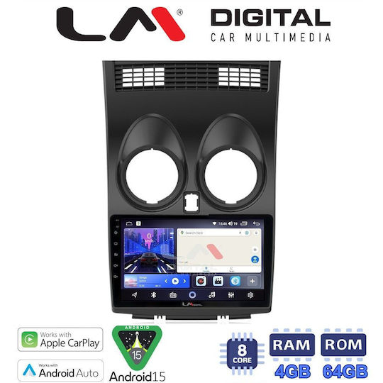 LM Digital Car Audio System for Nissan Qashqai 2007 to 2013 Bluetooth USB Wi-Fi GPS Apple CarPlay Android Auto