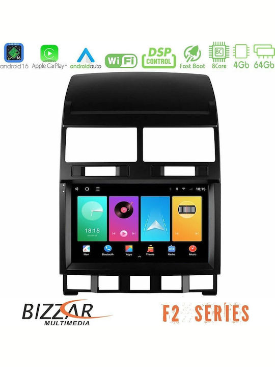 Bizzar Car Audio System for Volkswagen Touareg 2002 – 2010 Bluetooth USB WiFi GPS Apple CarPlay Android Auto with 9" Touch Screen