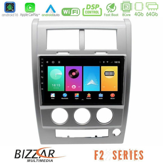 Bizzar Ηχοσύστημα Αυτοκινήτου για Jeep Cherokee 2008-2012 (Bluetooth/USB/WiFi/GPS/Apple-Carplay/Android-Auto) με Οθόνη Αφής 10"