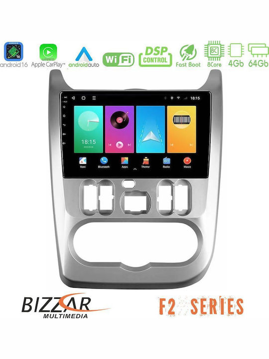 Bizzar Auto-Audiosystem für Renault Logan Dacia Duster Sandero Logan mit Touchscreen 9"