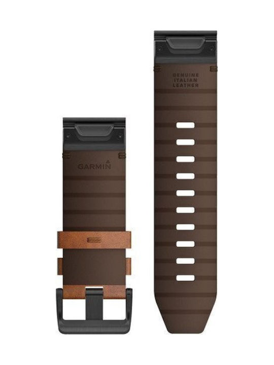 Garmin Curea Piele Chestnut (Fenix 3 / 5X / 5X Plus / 6X / 6X Pro / 7X / 7X Pro / 8 (51mm))