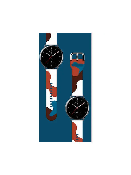 Hurtel Moro Λουράκι Σιλικόνης Camo Black (8) (Galaxy Watch (46mm) / Gear S3)