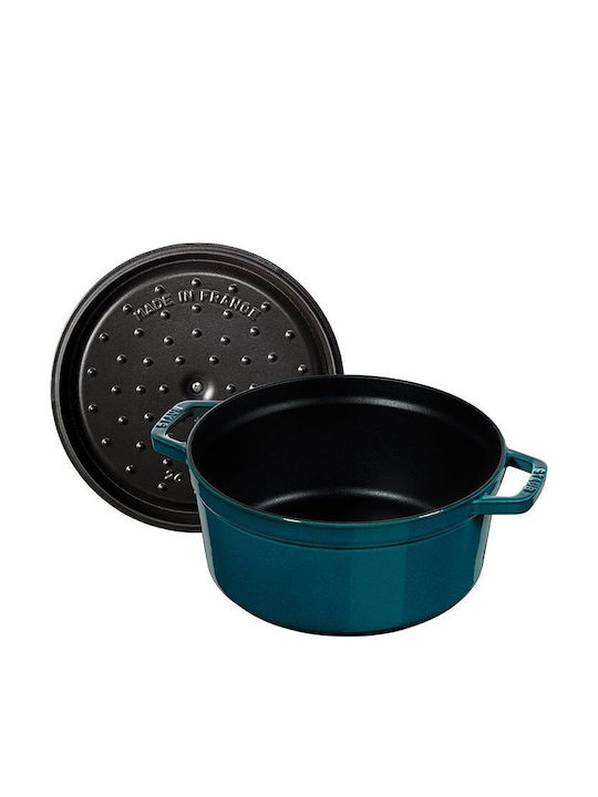 Staub La Mer Γάστρα Στρογγυλή Μαντεμένια 28x28cm 7lt
