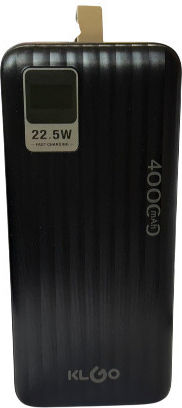 KLGO KP-93 Power Bank 40000mAh 22.5W με 2 Θύρες USB-A και Θύρα USB-C Μαύρο