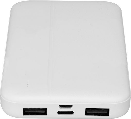 S-Link IP-G10N Power Bank 10000mAh με 2 Θύρες USB-A Λευκό