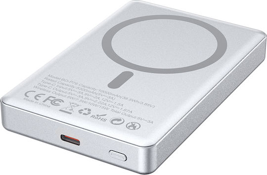 BWOO P76 Power Bank 10000mAh 20W με Θύρα USB-C Power Delivery Μαύρο