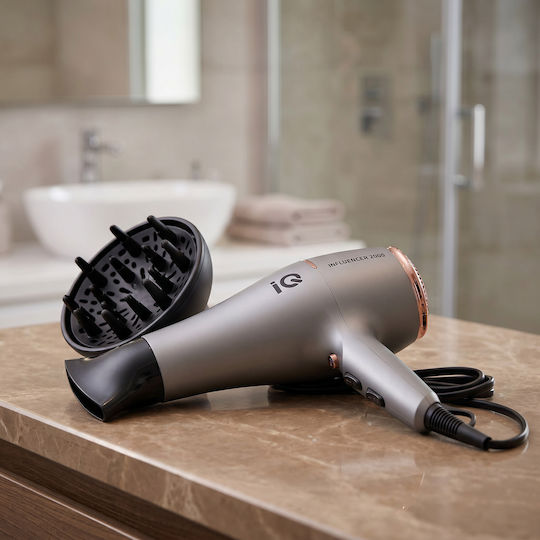 IQ Influencer Hair Dryer with Diffuser 2000W