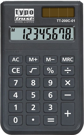 Typotrust Calculator Pocket in Black Color 1pcs