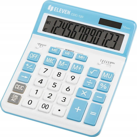 Eleven Liquids Calculator 12 Digits in White Colour