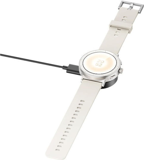 Realme Smartwatch S5 Keramik 46mm Wasserdicht Mit Herzfrequenzmesser Sand Weiß M/L