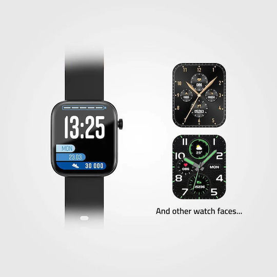 Lamax BCool2 Plus 46mm Smartwatch με Παλμογράφο (Μαύρο)