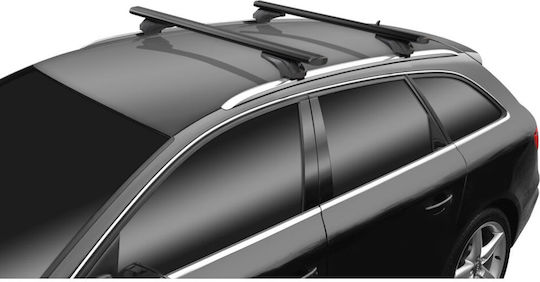 Menabo Aluminum Bars Sonic Black XL 130 Cm Black Color Zafira C Tourer 5 Doors 2011>2019 Flush Rails 2 Pieces 14690/mb Mp.14690/mb-85