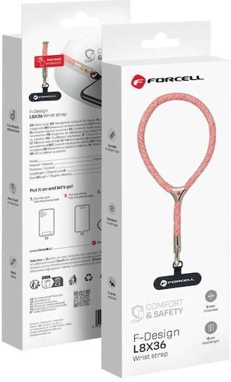 Forcell Λουράκι Καρπού για Κινητά Ροζ