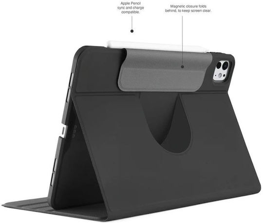 Pipetto Origami No5 Folio Flip Cover Case Compatible Ipad Pro 11 Inch 2024 Black