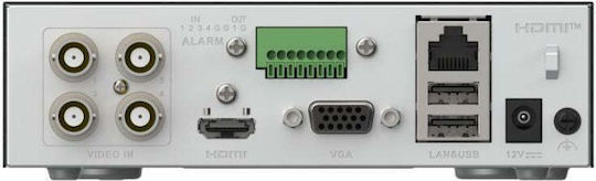 Hikvision iDS-E04HUHI-XB 4 Channel Surveillance Video Recorder with 4K Resolution