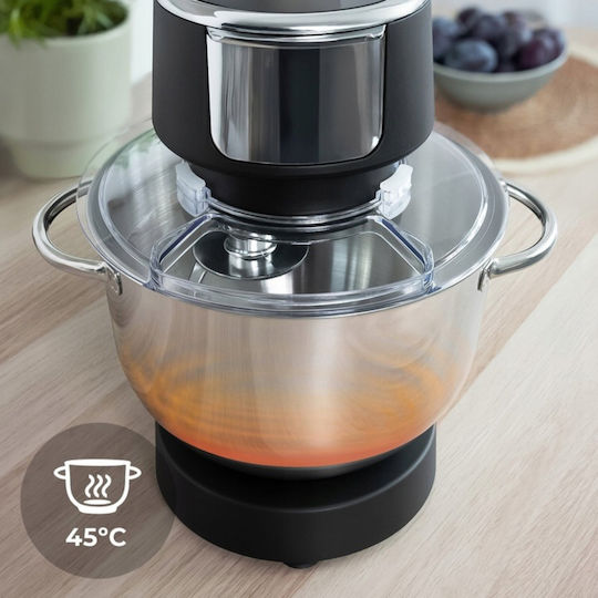 Mozano Home Stand Mixer 2300W with Stainless Bowl 6.2lt Black